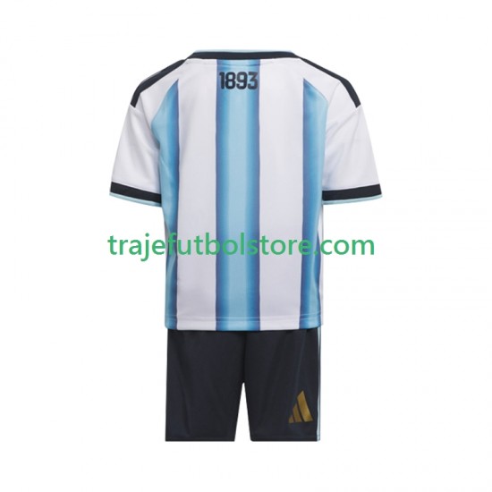 Camiseta 1ª Argentina Niño Copa Mundial 2026 Manga Corta