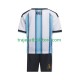 Camiseta 1ª Argentina Niño Copa Mundial 2026 Manga Corta