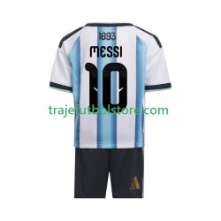 Camiseta 1ª Argentina Lionel Messi 10 Niño Copa Mundial 2026 Manga Corta