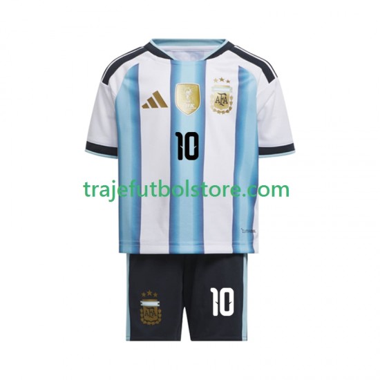 Camiseta 1ª Argentina Lionel Messi 10 Niño Copa Mundial 2026 Manga Corta