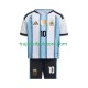 Camiseta 1ª Argentina Lionel Messi 10 Niño Copa Mundial 2026 Manga Corta