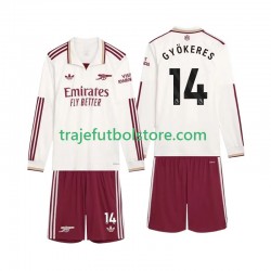 Camiseta 3ª Arsenal Gyokeres 14 Niño 2025-2026 ML