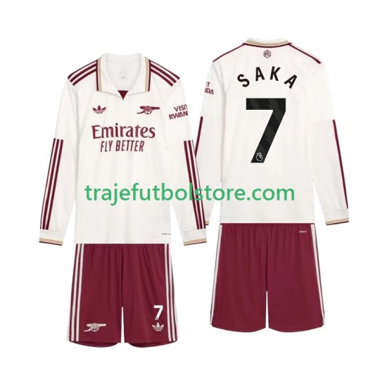 Camiseta 3ª Arsenal Saka 7 Niño 2025-2026 ML