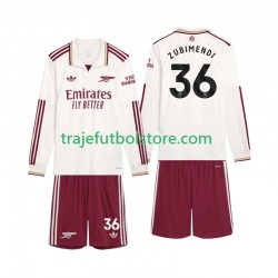 Camiseta 3ª Arsenal Zubimendi 36 Niño 2025-2026 ML