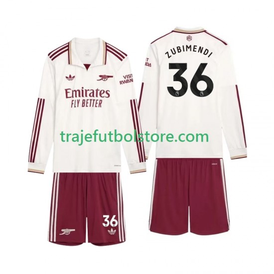 Camiseta 3ª Arsenal Zubimendi 36 Niño 2025-2026 ML