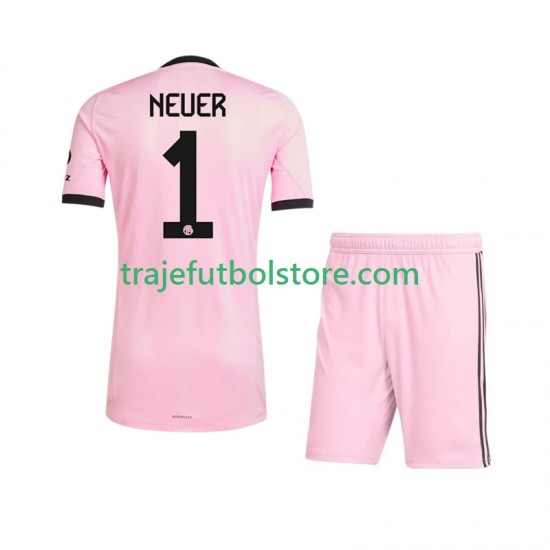 Camiseta 3ª Bayern de Múnich Manuel Neuer 1 UCL Portero Niño 2025-2026 Manga Corta