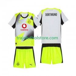 Camiseta 2ª Borussia Dortmund Niño 2025-2026 Manga Corta