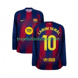 Camiseta 1ª FC Barcelona Lamine Yamal 10 Hombre 2025-2026 ML