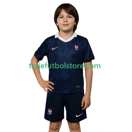 Camiseta 1ª Francia Niño 2025 Manga Corta