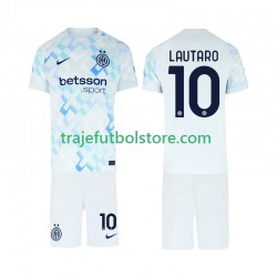 Camiseta 2ª Inter Milan Lautaro Martinez 10 Niño 2025-2026 Manga Corta