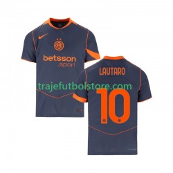 Camiseta 3ª Inter Milan Lautaro Martinez 10 Hombre 2025-2026 Manga Corta