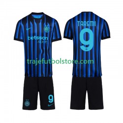 Camiseta 1ª Inter Milan Marcus Thuram 9 Niño 2025-2026 Manga Corta
