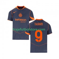 Camiseta 3ª Inter Milan Marcus Thuram 9 Hombre 2025-2026 Manga Corta