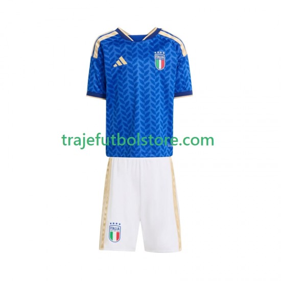 Camiseta 1ª Italia Niño Copa Mundial 2026 Manga Corta