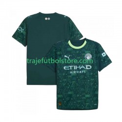 Camiseta 4ª Manchester City Hombre 2025-2026 Manga Corta
