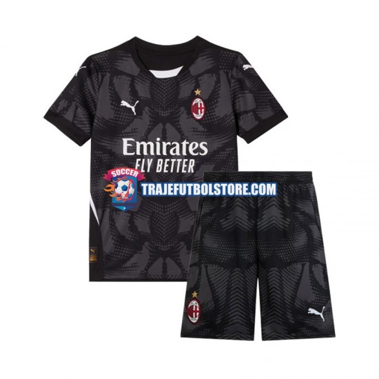 Camiseta 1ª AC Milan Portero Niño 2024-2025 Manga Corta