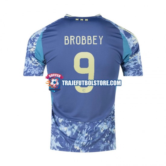 Camiseta 2ª AFC Ajax Brian Brobbey 9 Hombre 2024-2025 Manga Corta