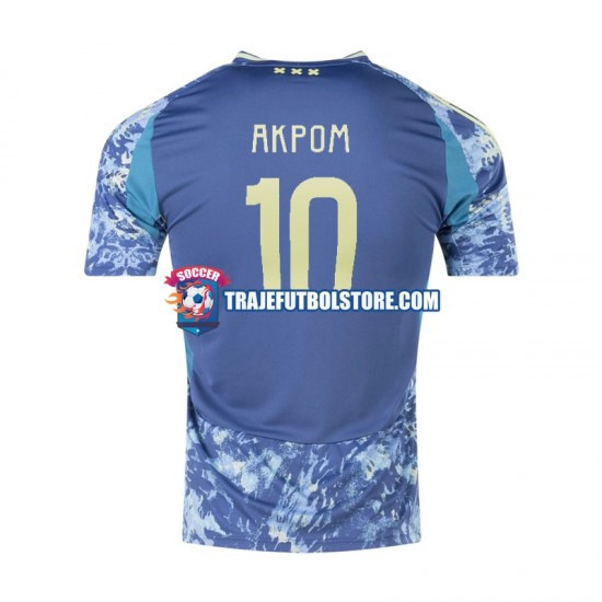 Camiseta 2ª AFC Ajax Chuba Akpom 10 Hombre 2024-2025 Manga Corta