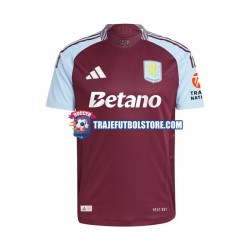 Camiseta 1ª Aston Villa Hombre 2024-2025 Manga Corta