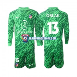 Camiseta 2ª Atlético Madrid Jan Oblak 13 Portero Niño 2024-2025 ML