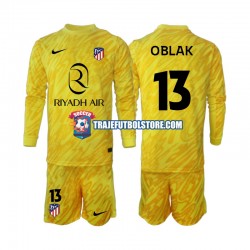 Camiseta 3ª Atlético Madrid Jan Oblak 13 Portero Niño 2024-2025 ML