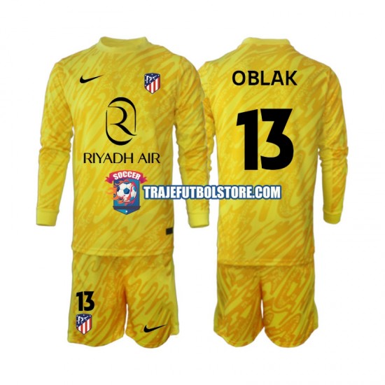 Camiseta 3ª Atlético Madrid Jan Oblak 13 Portero Niño 2024-2025 ML