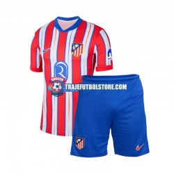 Camiseta 1ª Atlético Madrid Niño 2024-2025 Manga Corta