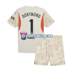 Camiseta 1ª Borussia Dortmund Gregor Kobel 1 Portero Niño 2024-2025 Manga Corta