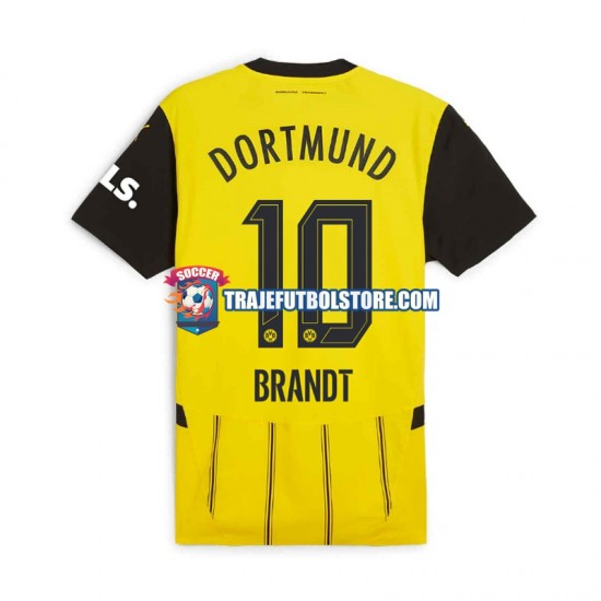 Camiseta 1ª Borussia Dortmund Julian Brandt 10 Hombre 2024-2025 Manga Corta