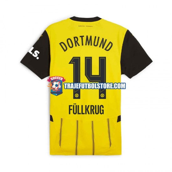 Camiseta 1ª Borussia Dortmund Niclas Fullkrug 14 Hombre 2024-2025 Manga Corta