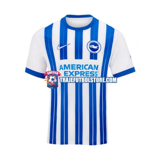 Camiseta 1ª Brighton Hove Albion Hombre 2024-2025 Manga Corta