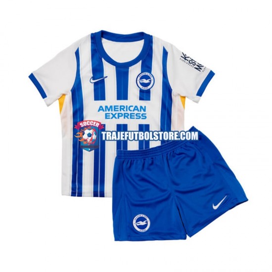 Camiseta 1ª Brighton Hove Albion Niño 2024-2025 Manga Corta