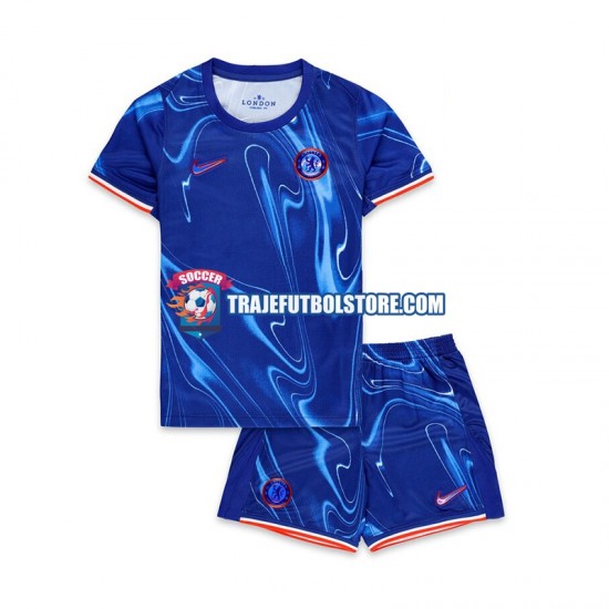 Camiseta 1ª Chelsea Niño 2024-2025 Manga Corta
