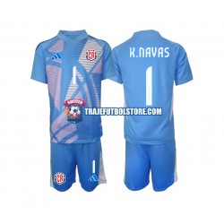Camiseta 1ª Costa Rica Keylor Navas 1 Portero Niño 2024 Manga Corta