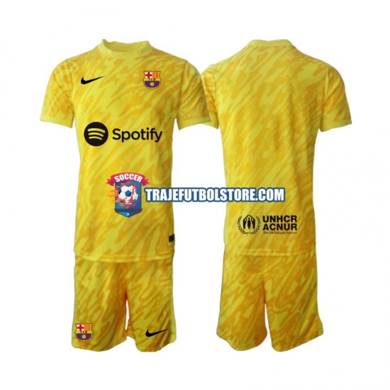 Camiseta 2ª FC Barcelona Portero Niño 2024-2025 Manga Corta