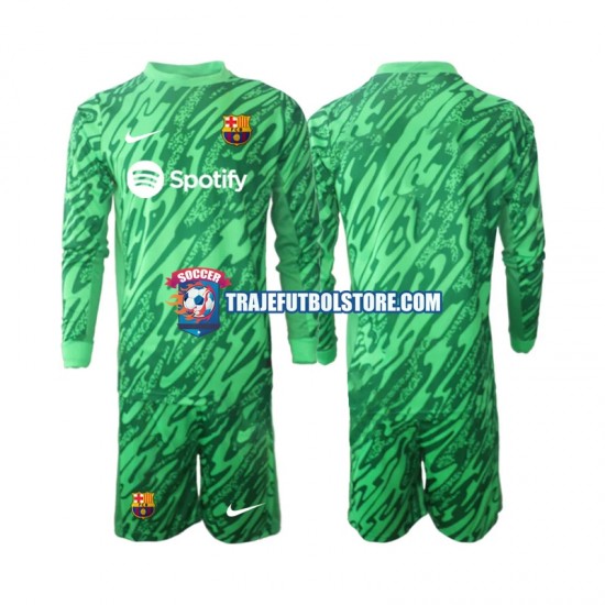 Camiseta 1ª FC Barcelona Portero Niño 2024-2025 ML