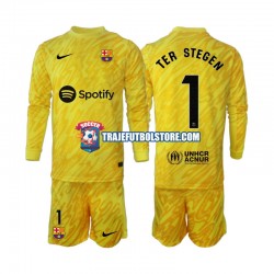 Camiseta 2ª FC Barcelona Ter Stegen 1 Portero Niño 2024-2025 ML