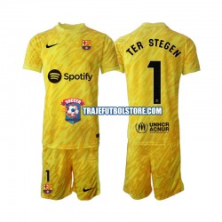 Camiseta 2ª FC Barcelona Ter Stegen 1 Portero Niño 2024-2025 Manga Corta