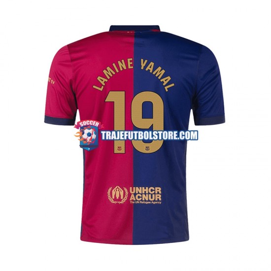 Camiseta 1ª FC Barcelona Lamine Yamal 19 Hombre 2024-2025 Manga Corta