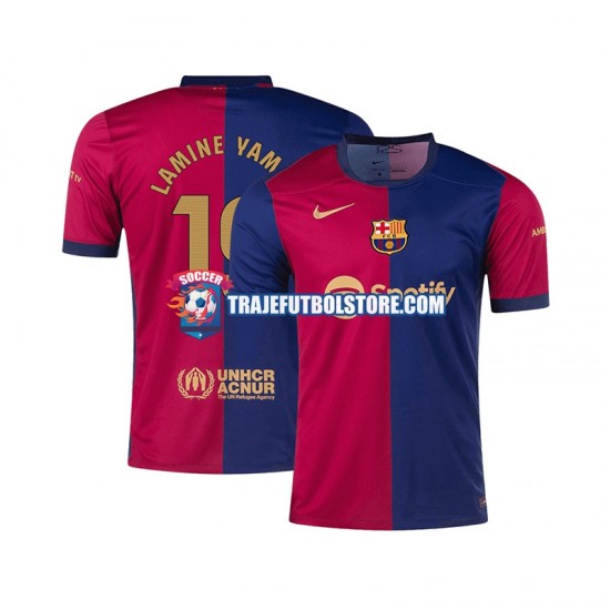 Camiseta 1ª FC Barcelona Lamine Yamal 19 Hombre 2024-2025 Manga Corta
