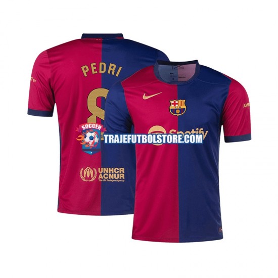 Camiseta 1ª FC Barcelona PEDRI 8 Hombre 2024-2025 Manga Corta