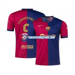 Camiseta 1ª FC Barcelona Robert Lewandowski 9 Hombre 2024-2025 Manga Corta