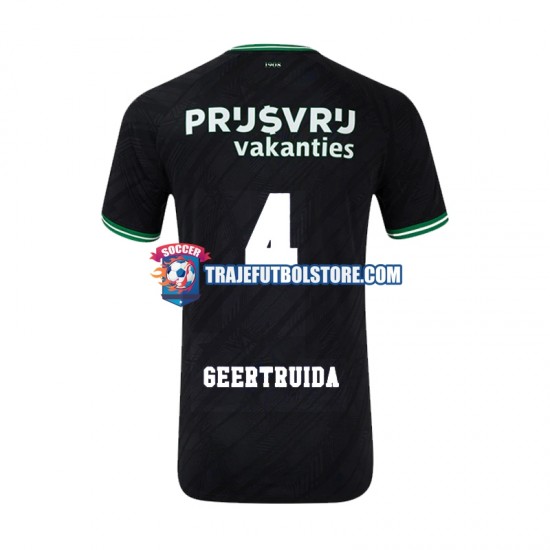 Camiseta 2ª Feyenoord Rotterdam Lutsharel Geertruida 4 Hombre 2024-2025 Manga Corta