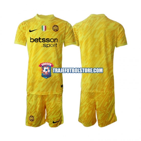 Camiseta 2ª Inter Milan Portero Niño 2024-2025 Manga Corta