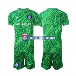Camiseta 1ª Inter Milan Portero Niño 2024-2025 Manga Corta