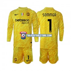 Camiseta 2ª Inter Milan Yann Sommer 1 Portero Niño 2024-2025 ML
