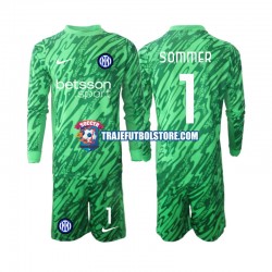Camiseta 1ª Inter Milan Yann Sommer 1 Portero Niño 2024-2025 ML
