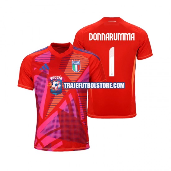 Camiseta 3ª Italia Gianluigi Donnarumma 1 Portero Hombre Euro 2024 Manga Corta