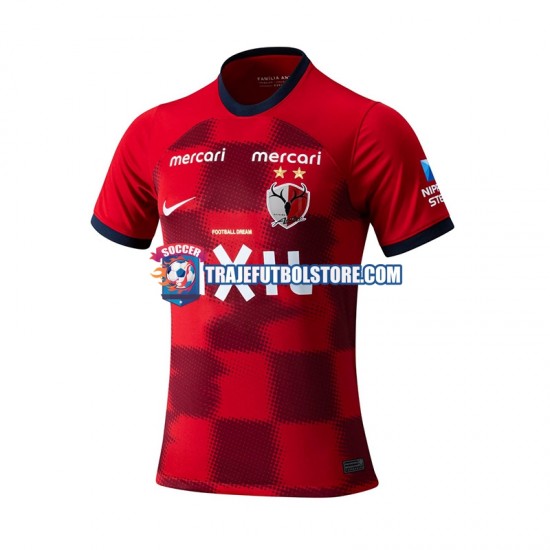 Camiseta 1ª Kashima Antlers Hombre 2024 Manga Corta