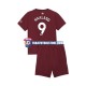 Camiseta 3ª Manchester City Erling Haaland 9 Niño 2024-2025 Manga Corta